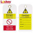 Kunststoffversiegelte Etiketten für Loto-Sicherheitsgerüste